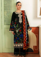 Nissa By Rajbari Floral Symphony Premium Embroidered Marina 3 Piece Unstitched Suit RB25NFS D-PM-11