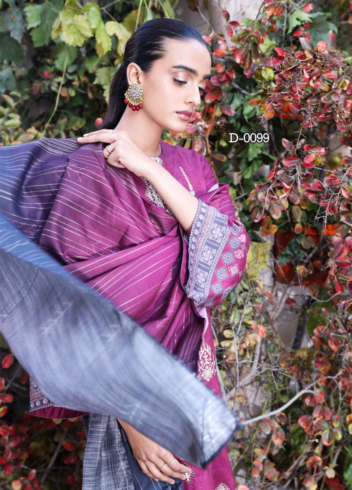 Noor By Rashid Textile Embroidered Linen 3 Piece Unstitched Suit RT25NEL D-0099 Noor By Rashid Textile Embroidered Linen 3 Piece Unstitched Suit RT25NEL D-0099