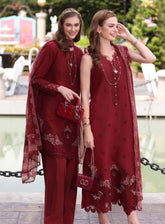 Noor By Saadia Asad Embroidered Lawn 3 Piece Unstitched Suit NSA25EC D-01