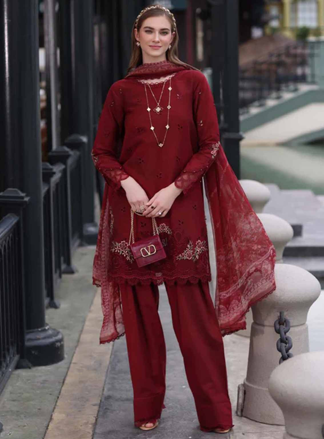 Noor By Saadia Asad Embroidered Lawn 3 Piece Unstitched Suit NSA25EC D-01 Noor By Saadia Asad Embroidered Lawn 3 Piece Unstitched Suit NSA25EC D-01