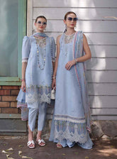 Noor By Saadia Asad Embroidered Lawn 3 Piece Unstitched Suit NSA25EC D-02