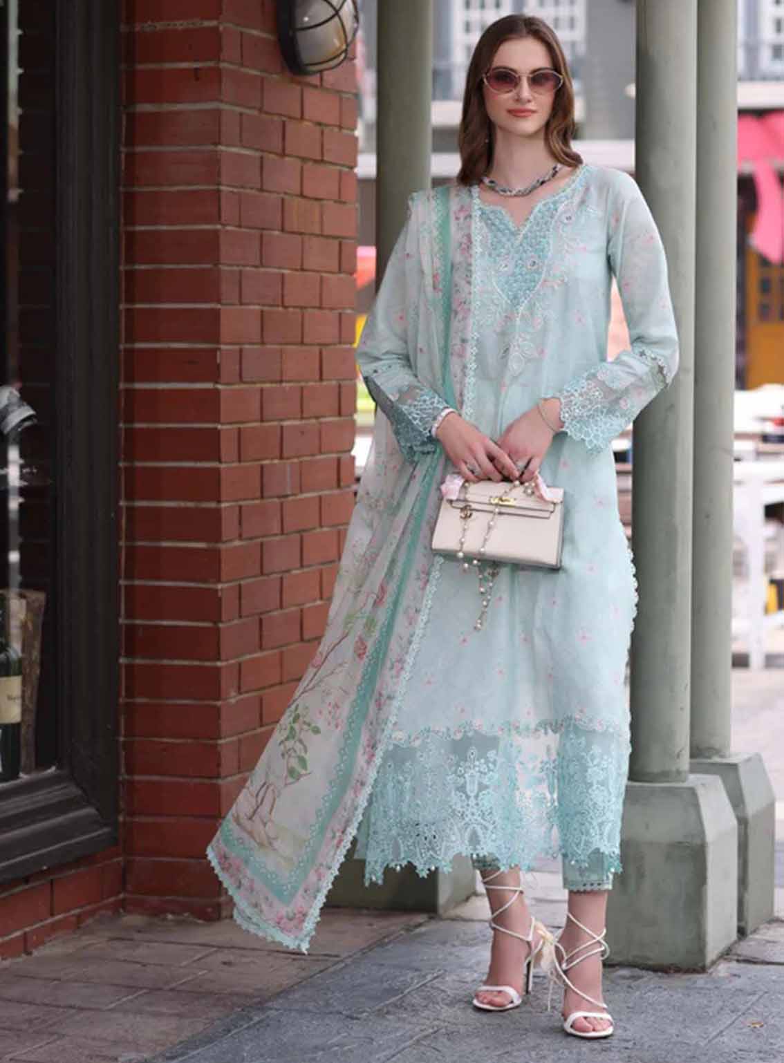 Noor By Saadia Asad Embroidered Lawn 3 Piece Unstitched Suit NSA25EC D-06 Noor By Saadia Asad Embroidered Lawn 3 Piece Unstitched Suit NSA25EC D-06