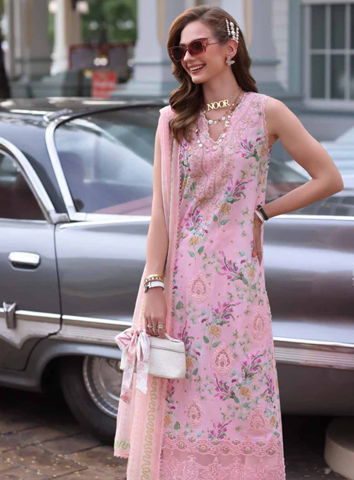 Noor By Saadia Asad Embroidered Lawn 3 Piece Unstitched Suit NSA25EC D-11 Noor By Saadia Asad Embroidered Lawn 3 Piece Unstitched Suit NSA25EC D-11