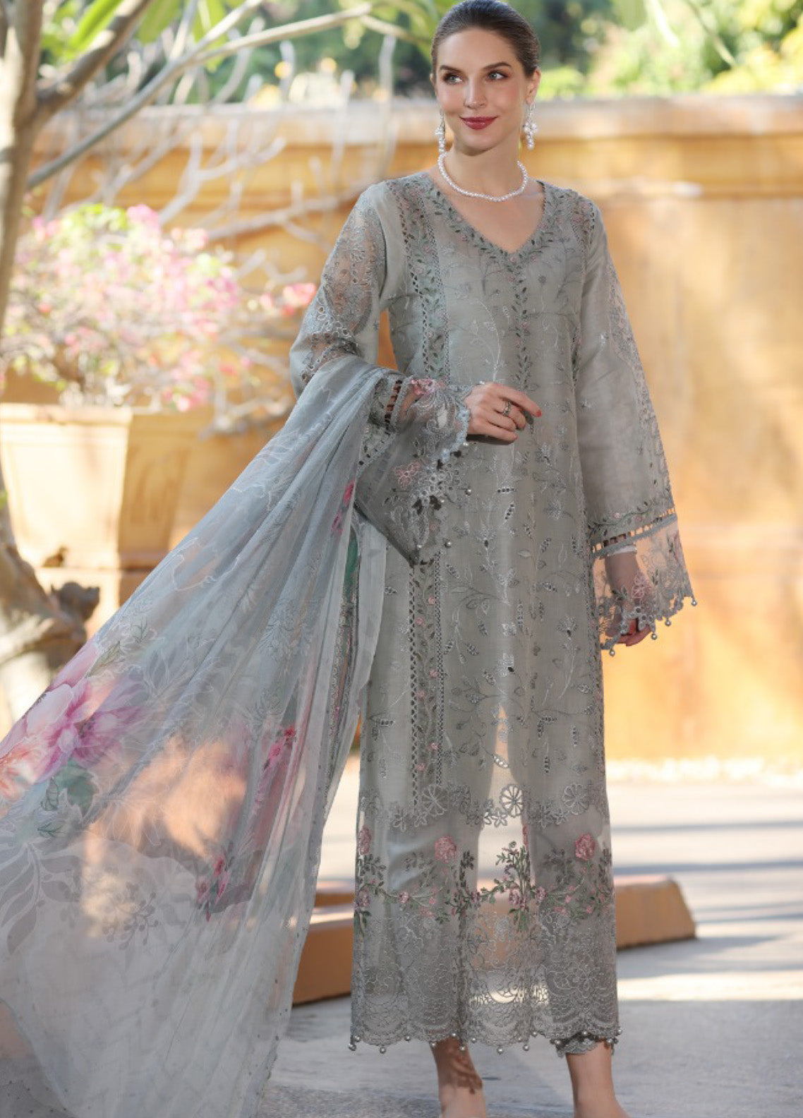 Noor By Saadia Asad Embroidered Lawn 3 Piece Unstitched Suit SA25ELHL D-1A Noor By Saadia Asad Embroidered Lawn 3 Piece Unstitched Suit SA25ELHL D-1A