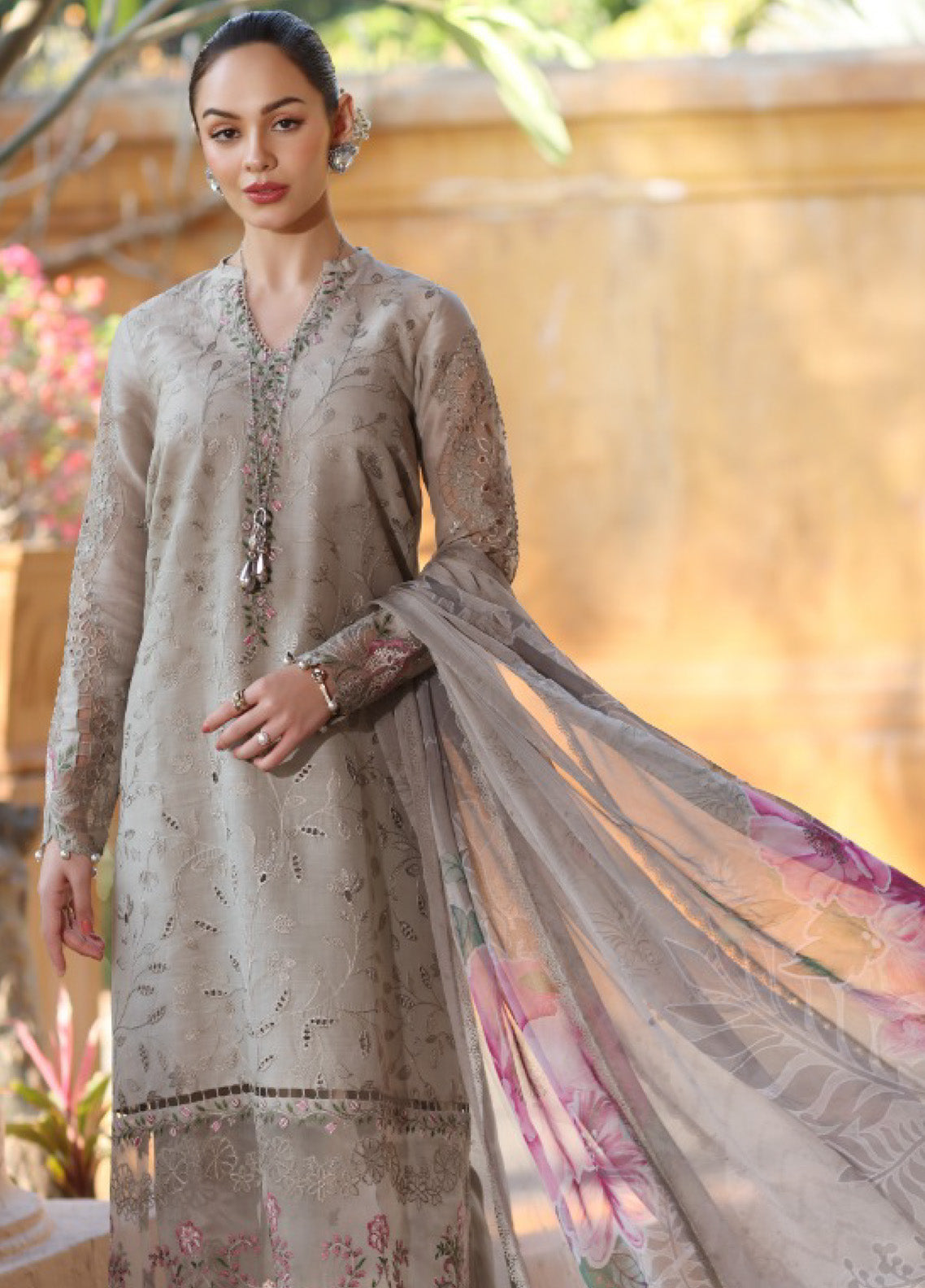Noor By Saadia Asad Embroidered Lawn 3 Piece Unstitched Suit SA25ELHL D-1B Noor By Saadia Asad Embroidered Lawn 3 Piece Unstitched Suit SA25ELHL D-1B