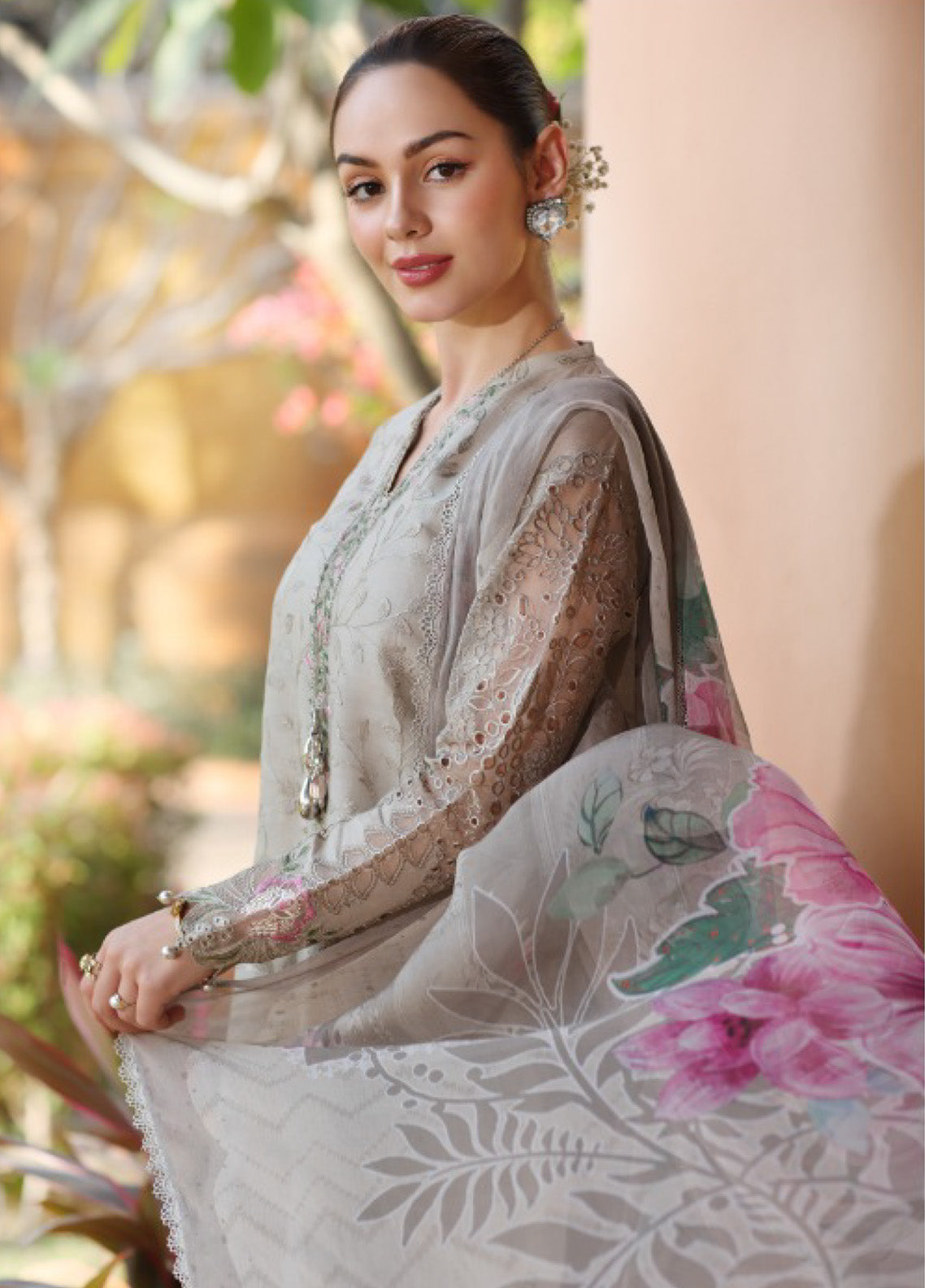 Noor By Saadia Asad Embroidered Lawn 3 Piece Unstitched Suit SA25ELHL D-1B Noor By Saadia Asad Embroidered Lawn 3 Piece Unstitched Suit SA25ELHL D-1B