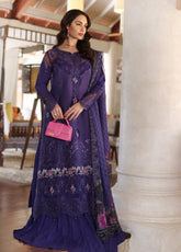 Noor By Saadia Asad Embroidered Lawn 3 Piece Unstitched Suit SA25ELHL D-4B