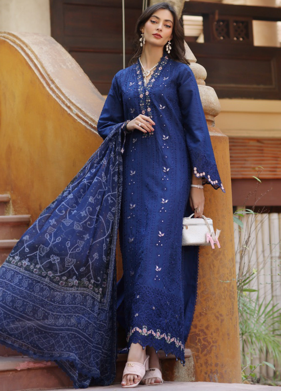 Noor By Saadia Asad Embroidered Lawn 3 Piece Unstitched Suit SA25ELHL D-5B Noor By Saadia Asad Embroidered Lawn 3 Piece Unstitched Suit SA25ELHL D-5B