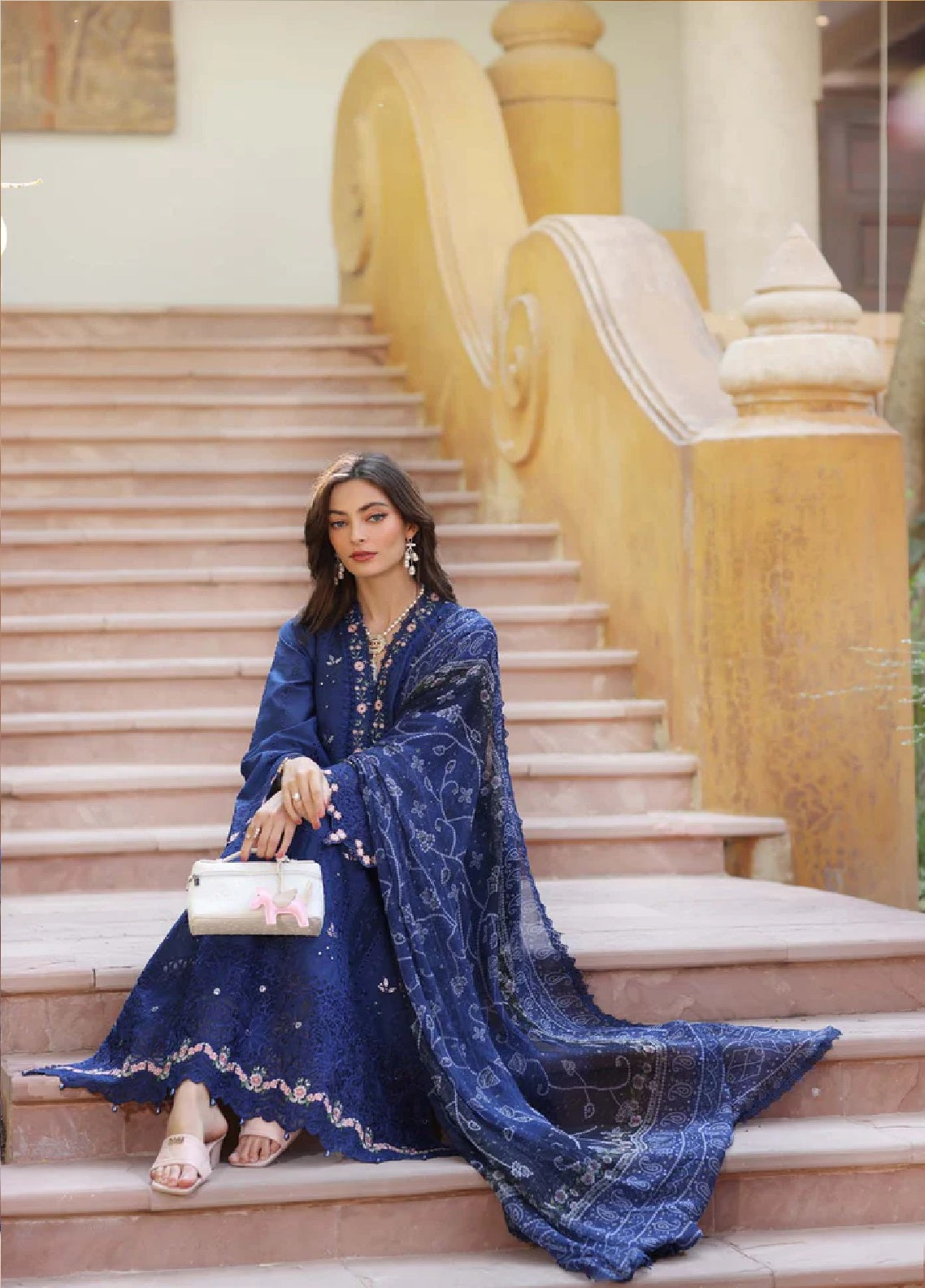 Noor By Saadia Asad Embroidered Lawn 3 Piece Unstitched Suit SA25ELHL D-5B Noor By Saadia Asad Embroidered Lawn 3 Piece Unstitched Suit SA25ELHL D-5B