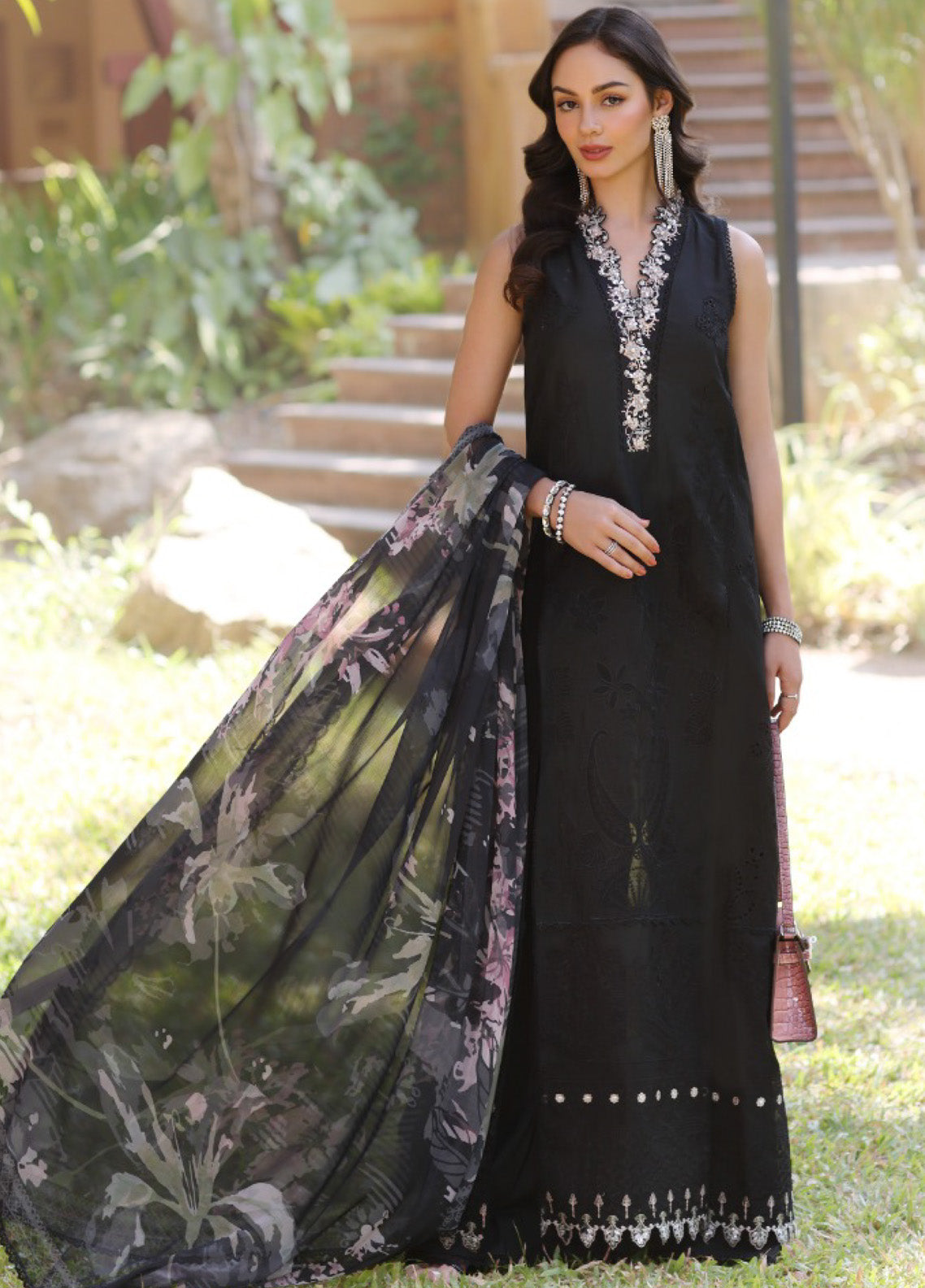 Noor By Saadia Asad Embroidered Lawn 3 Piece Unstitched Suit SA25ELHL D-6A Noor By Saadia Asad Embroidered Lawn 3 Piece Unstitched Suit SA25ELHL D-6A