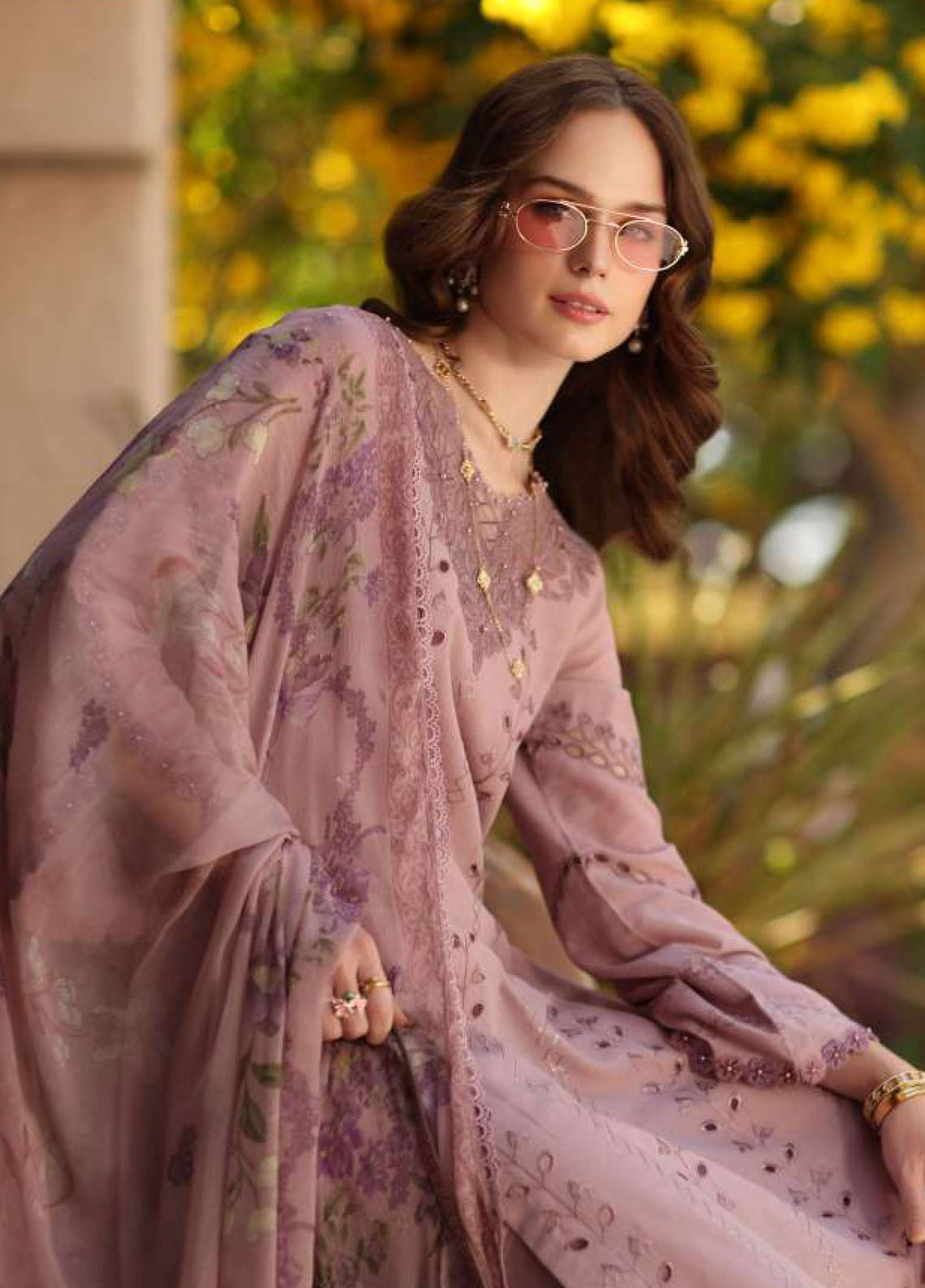 Noor By Saadia Asad Luxury Chikankari Lawn 3 Piece Unstitched Suit NSA26NLC D-4B Noor By Saadia Asad Luxury Chikankari Lawn 3 Piece Unstitched Suit NSA26NLC D-4B