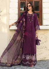 Noor By Saadia Asad Luxury Chikankari Lawn 3 Piece Unstitched Suit NSA26NLC D-5A
