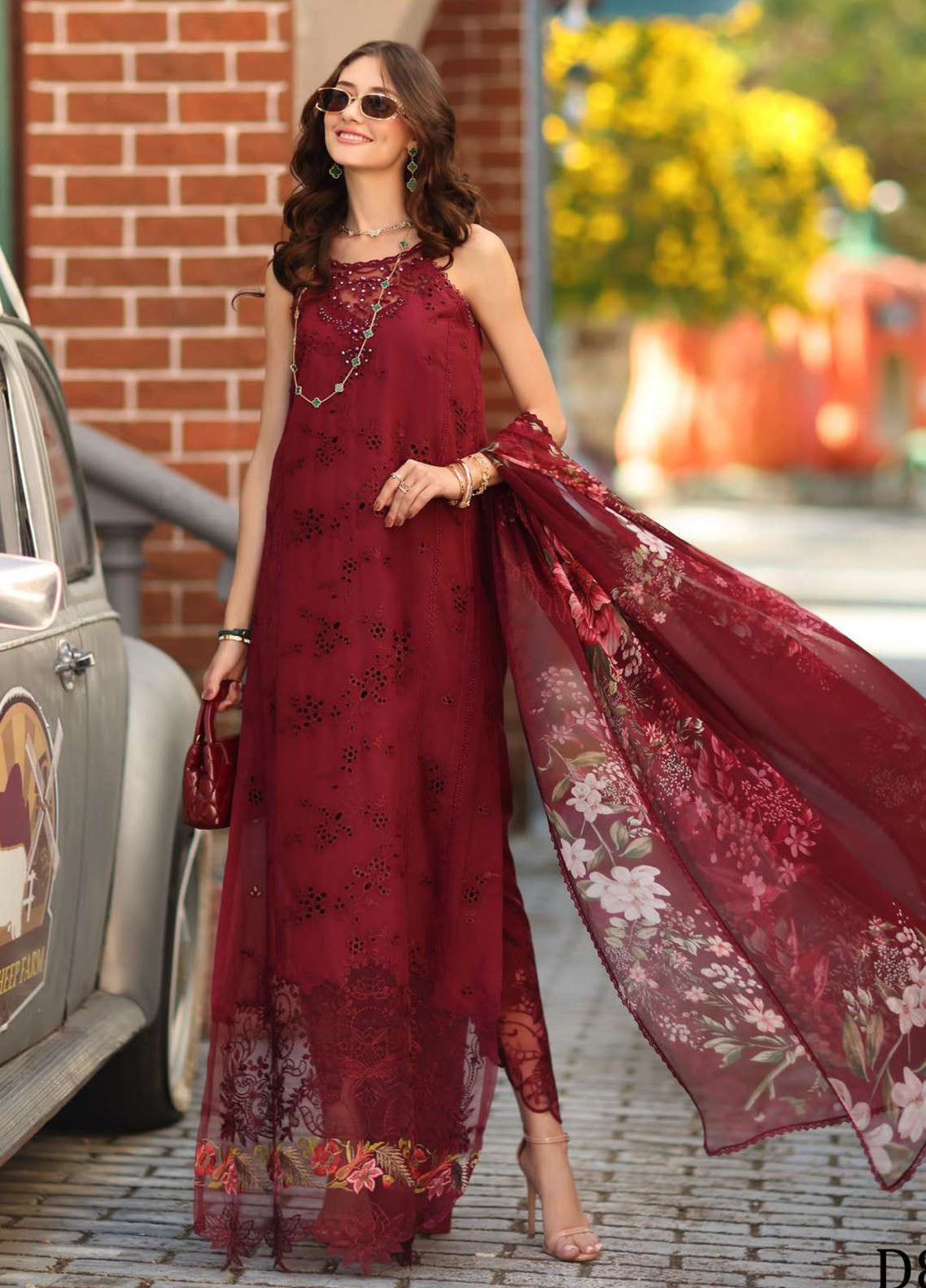 Noor By Saadia Asad Luxury Chikankari Lawn 3 Piece Unstitched Suit NSA26NLC D-8A Noor By Saadia Asad Luxury Chikankari Lawn 3 Piece Unstitched Suit NSA26NLC D-8A