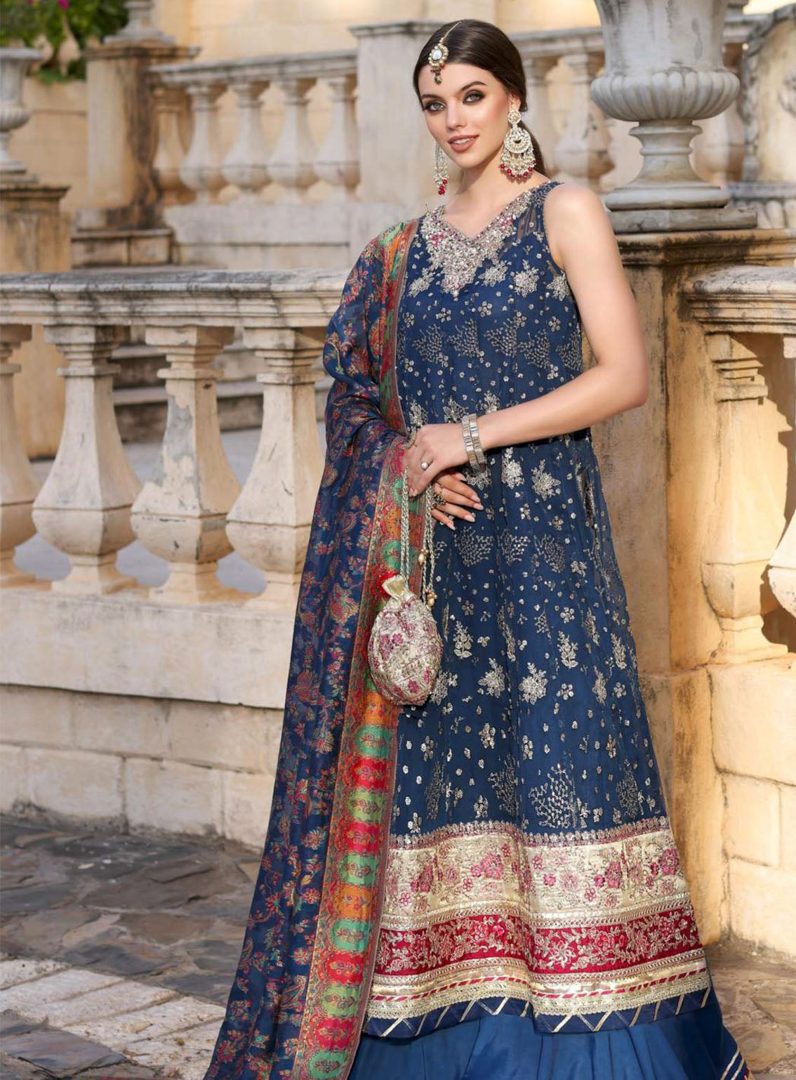 Noor Kaani By Saadia Asad Handmade Embroidered Chiffon 3 Piece Unstitched Suit SA23K D2 Noor Kaani By Saadia Asad Handmade Embroidered Chiffon 3 Piece Unstitched Suit SA23K D2