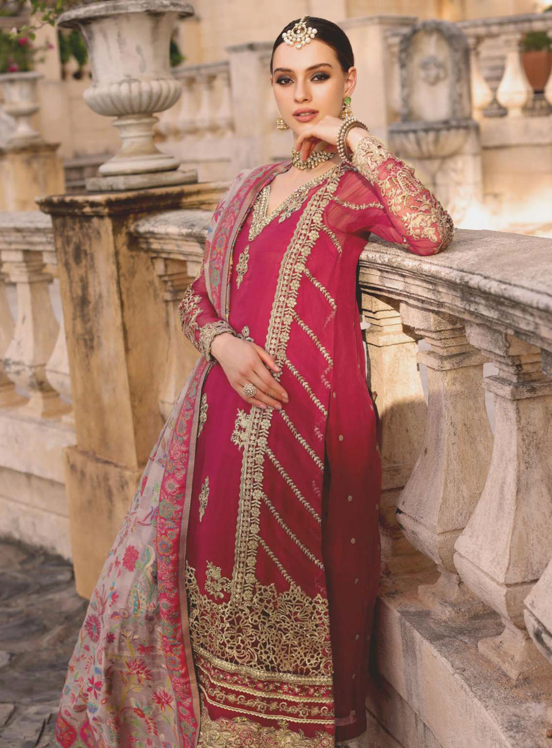 Noor Kaani By Saadia Asad Handmade Embroidered Chiffon 3 Piece Unstitched Suit SA23K D3 Noor Kaani By Saadia Asad Handmade Embroidered Chiffon 3 Piece Unstitched Suit SA23K D3
