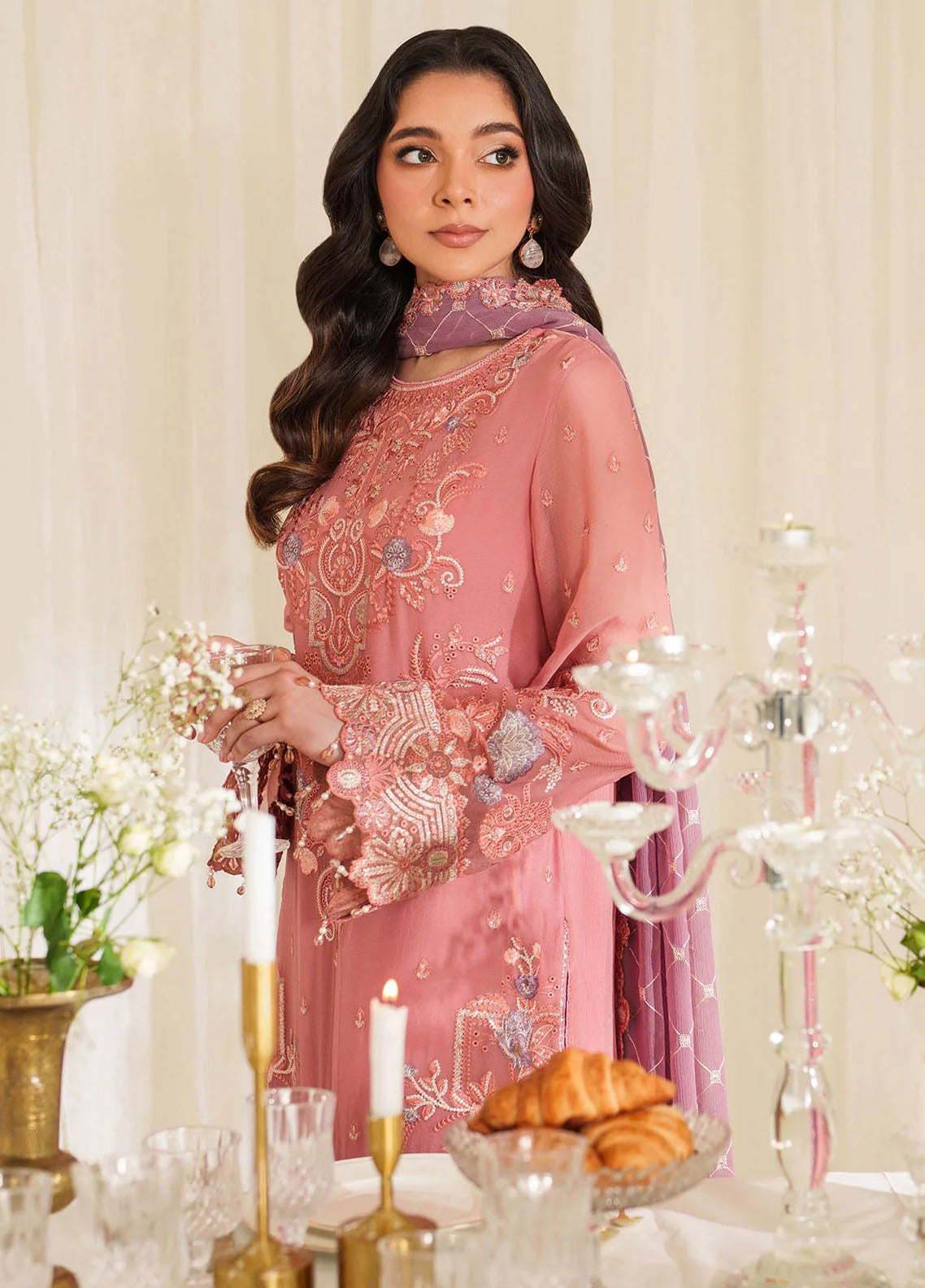 Noore By Imrozia Embroidered Chiffon 3 Piece Unstitched Suit IM25NLF D-M-91 LUNA Noore By Imrozia Embroidered Chiffon 3 Piece Unstitched Suit IM25NLF D-M-91 LUNA