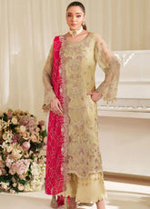 Noore By Imrozia Embroidered Chiffon 3 Piece Unstitched Suit IM25NLF D-M-95 DHALIA
