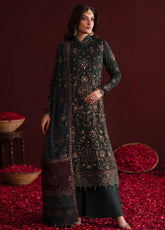 Nooresha By Emaan Adeel Embroidered Chiffon 3 Piece Unstitched Suit EA25N D-KAVYA