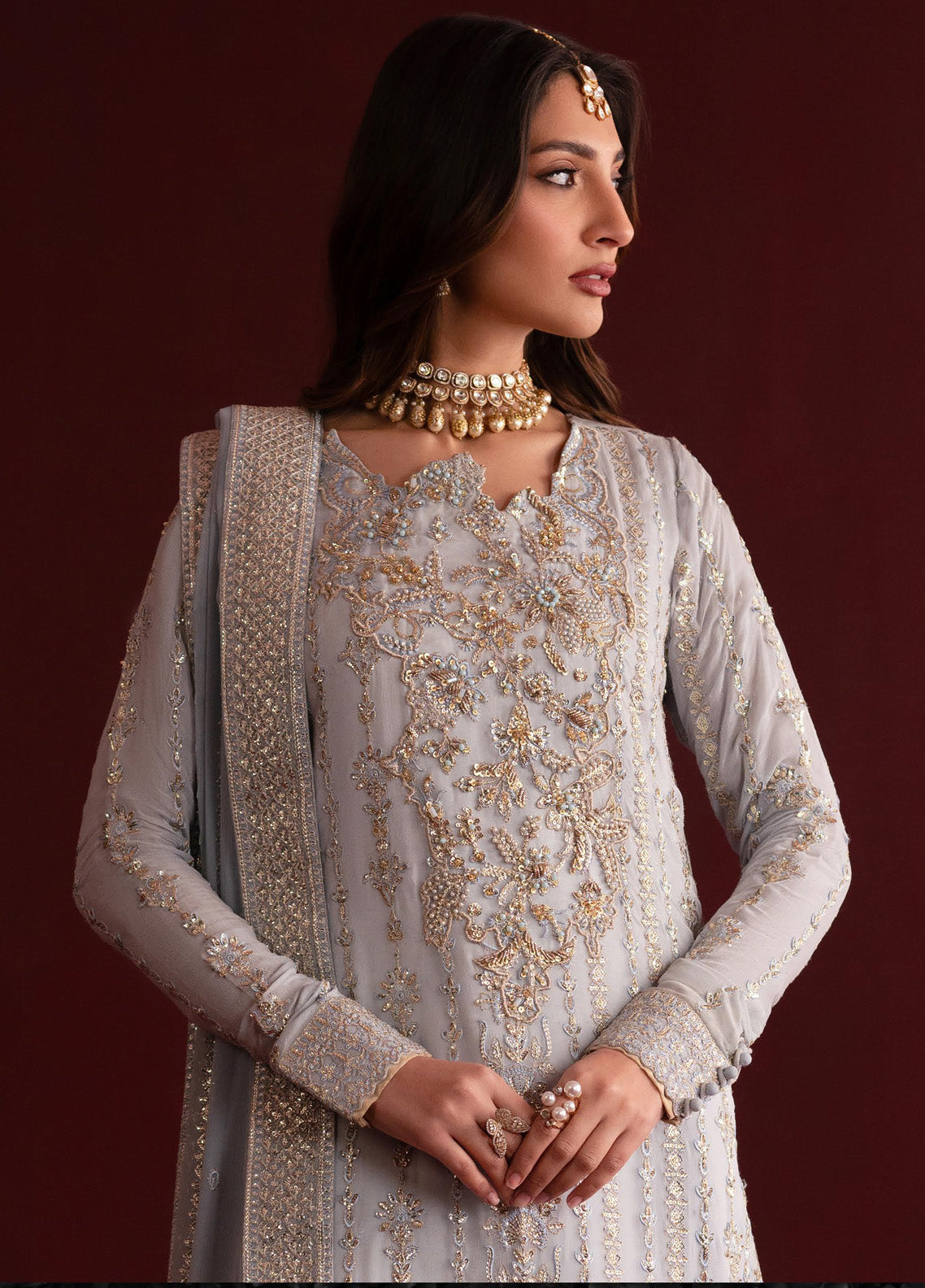 Nooresha By Emaan Adeel Embroidered Chiffon 3 Piece Unstitched Suit EA25N D-SAHIRA Nooresha By Emaan Adeel Embroidered Chiffon 3 Piece Unstitched Suit EA25N D-SAHIRA