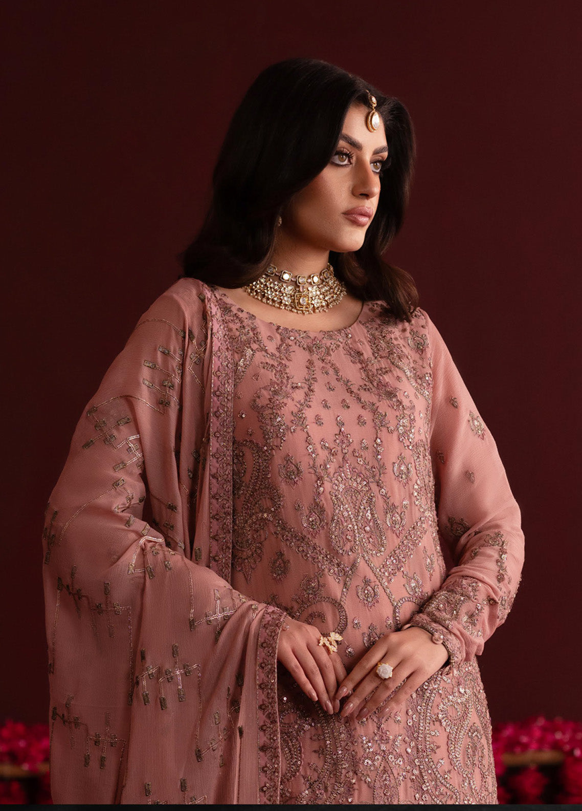 Nooresha By Emaan Adeel Embroidered Chiffon 3 Piece Unstitched Suit EA25N D-SHAHEENA Nooresha By Emaan Adeel Embroidered Chiffon 3 Piece Unstitched Suit EA25N D-SHAHEENA