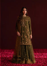 Nooresha By Emaan Adeel Embroidered Chiffon 3 Piece Unstitched Suit EA25N D-SUNOORA