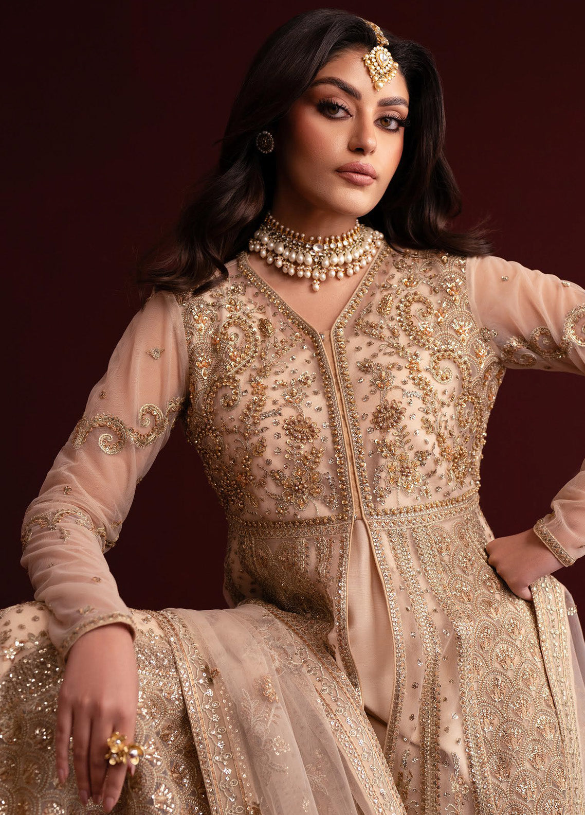 Nooresha By Emaan Adeel Embroidered Net 3 Piece Unstitched Suit EA25N D-SAFIRA Nooresha By Emaan Adeel Embroidered Net 3 Piece Unstitched Suit EA25N D-SAFIRA