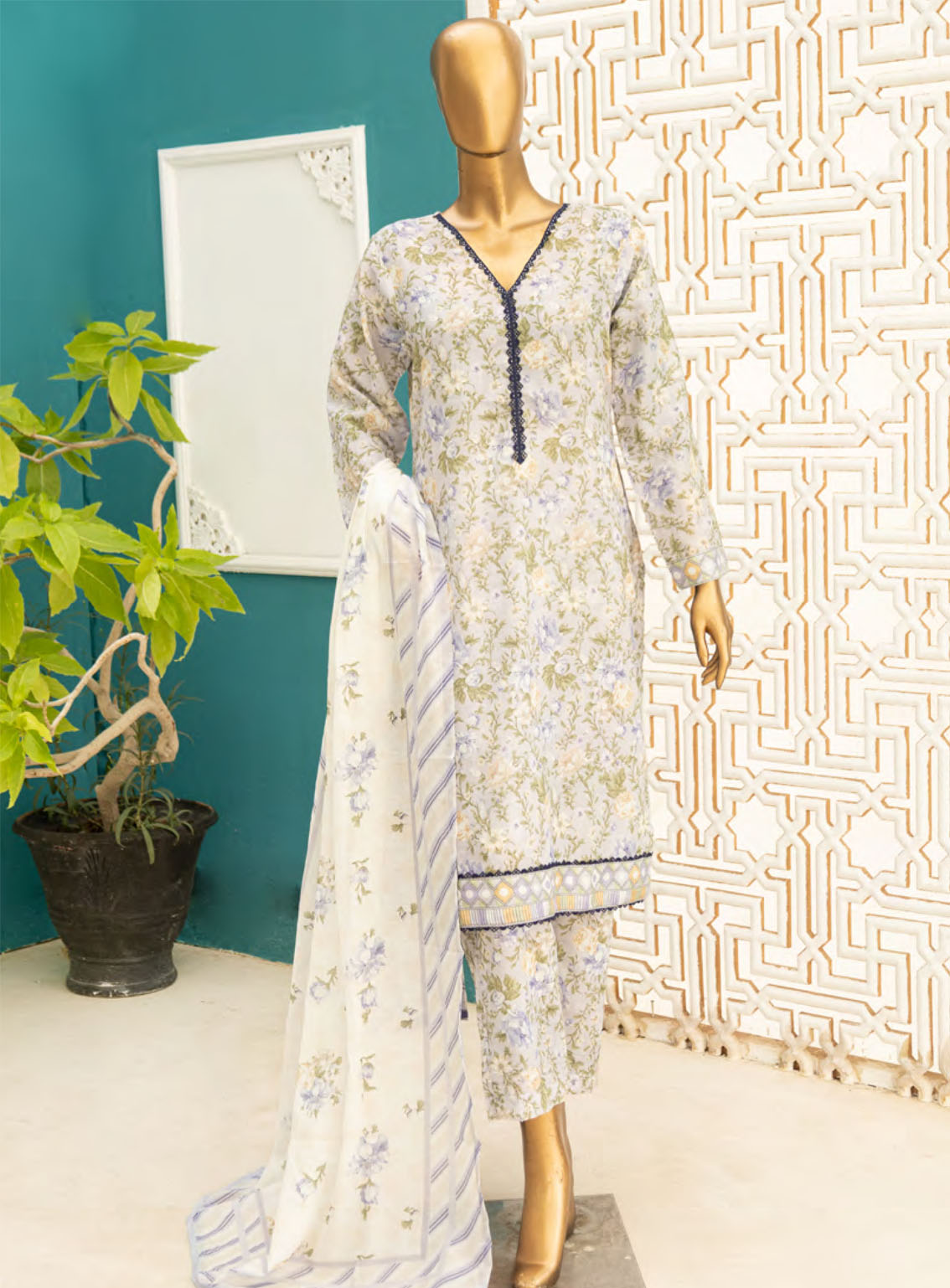 Norah Identic Separates Print Digital Airjet Lawn 3 Piece Unstitched Suit NH24ISV1 D-07 Norah Identic Separates Print Digital Airjet Lawn 3 Piece Unstitched Suit NH24ISV1 D-07