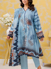 Norah Platinum Doriya Zari Printed Lawn 3 Piece Unstitched Suit NH24PDZ D-01