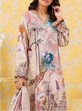 Norah Platinum Doriya Zari Printed Lawn 3 Piece Unstitched Suit NH24PDZ D-02