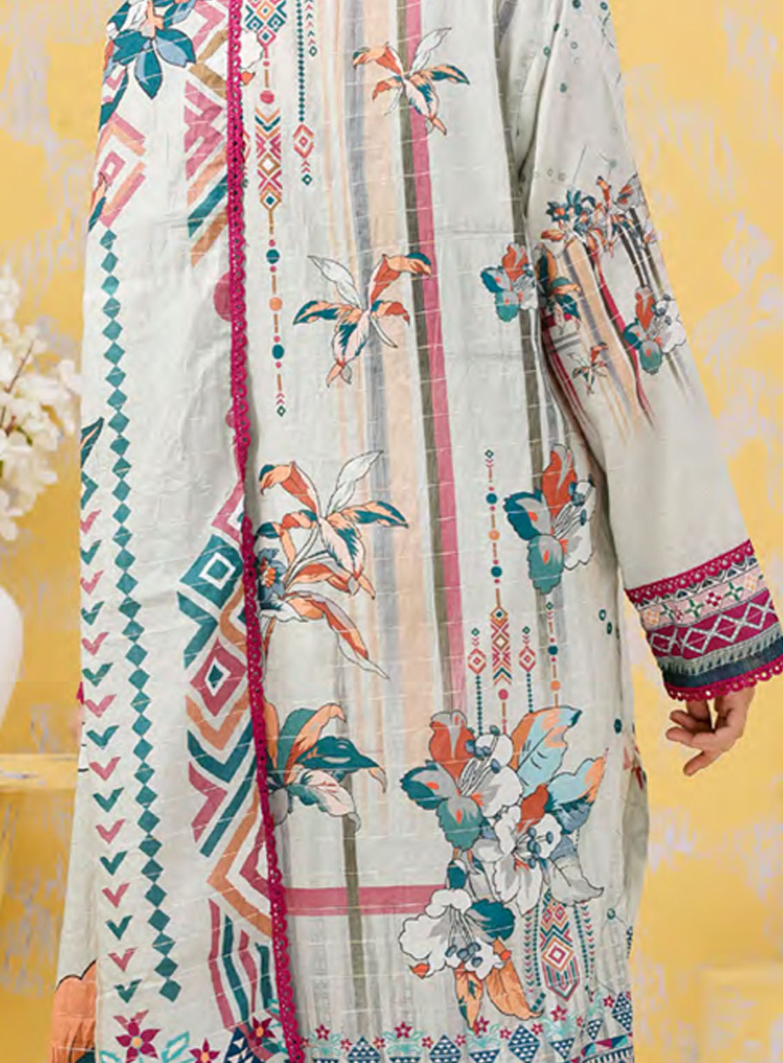 Norah Platinum Doriya Zari Printed Lawn 3 Piece Unstitched Suit NH24PDZ D-05 Norah Platinum Doriya Zari Printed Lawn 3 Piece Unstitched Suit NH24PDZ D-05