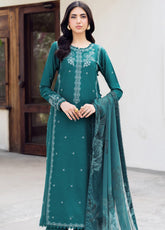 Nura By Zarif Embroidered Textured Lawn 3 Piece Unstitched Suit ZF25NTL D-03 NUSA