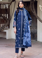 Nura By Zarif Embroidered Textured Lawn 3 Piece Unstitched Suit ZF25NTL D-07 SEERUM