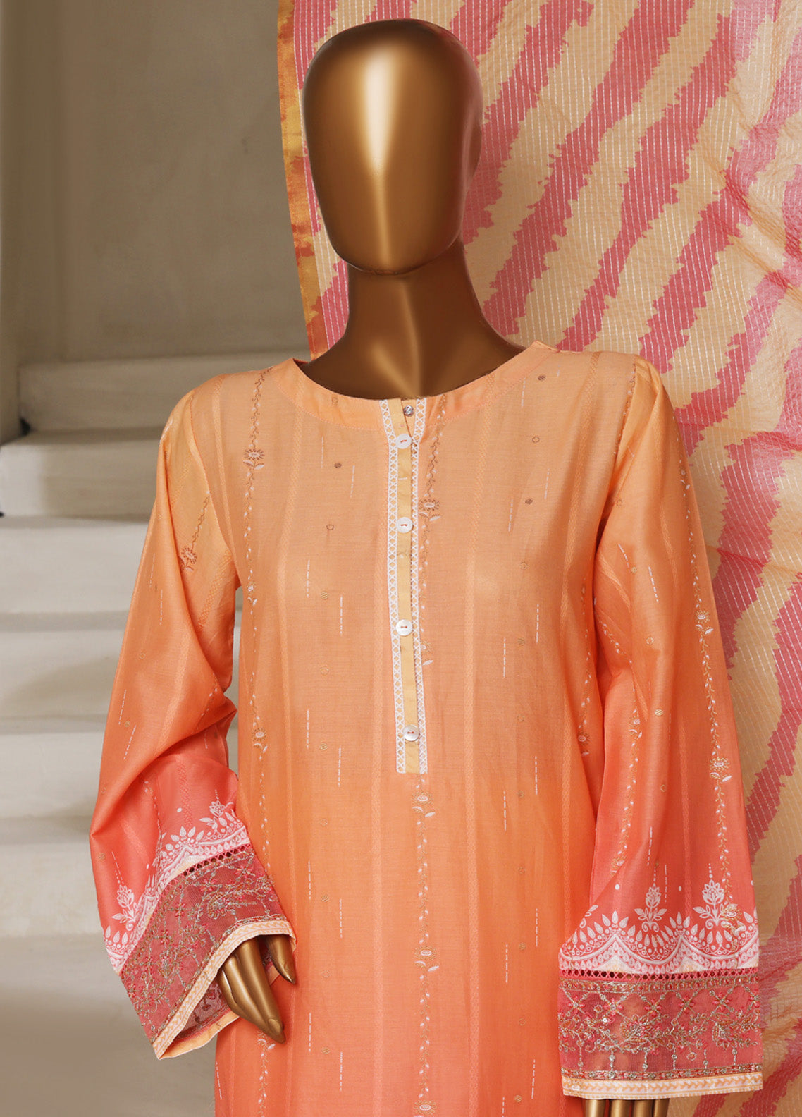 Ombre By HZ Textile Embroidered Jacquard 3 Piece Stitched Suit HZ25ODJ PSJ-028 Ombre By HZ Textile Embroidered Jacquard 3 Piece Stitched Suit HZ25ODJ PSJ-028