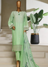 Ombre By HZ Textile Embroidered Jacquard 3 Piece Stitched Suit HZ25ODJ PSJ-029