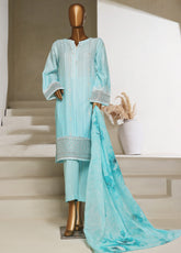 Ombre By HZ Textile Embroidered Jacquard 3 Piece Stitched Suit HZ25ODJ PSJ-031