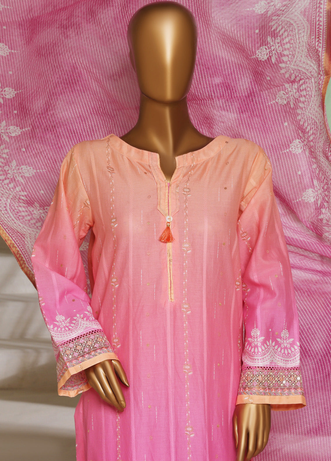 Ombre By HZ Textile Embroidered Jacquard 3 Piece Stitched Suit HZ25ODJ PSJ-032 Ombre By HZ Textile Embroidered Jacquard 3 Piece Stitched Suit HZ25ODJ PSJ-032