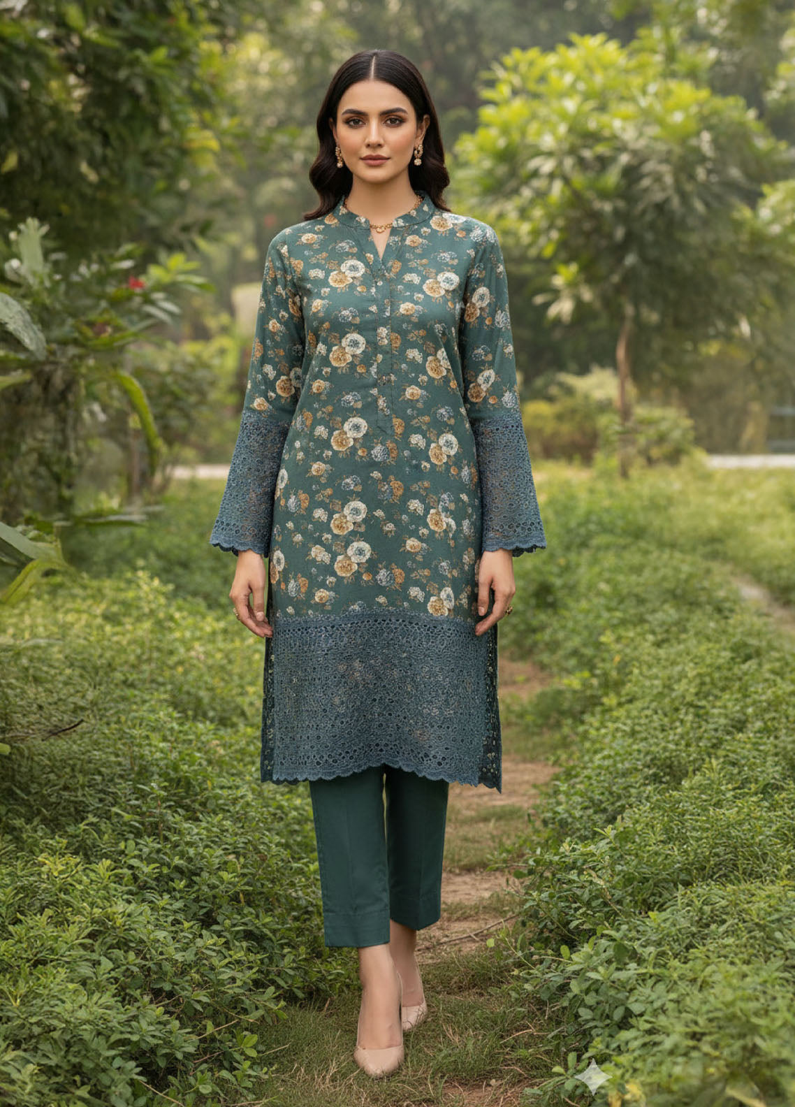 Oppulent By Schick Chikankari Lawn 2 Piece Unstitched Shirt & Trouser SDH26OC D-05 Oppulent By Schick Chikankari Lawn 2 Piece Unstitched Shirt & Trouser SDH26OC D-05