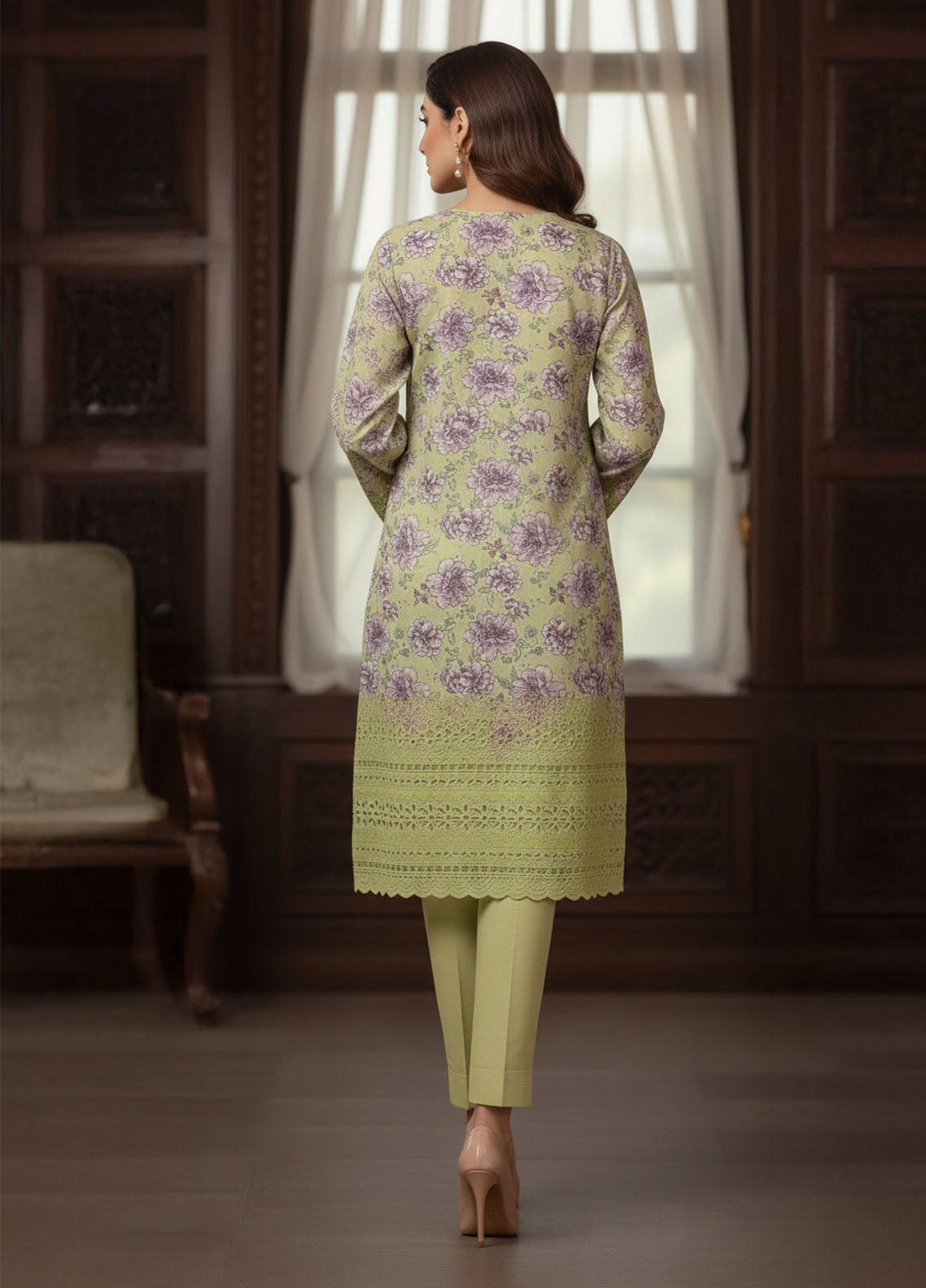 Oppulent By Schick Chikankari Lawn 2 Piece Unstitched Shirt & Trouser SDH26OC D-18 Oppulent By Schick Chikankari Lawn 2 Piece Unstitched Shirt & Trouser SDH26OC D-18