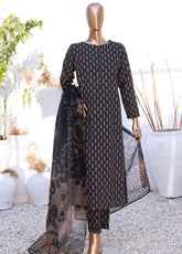 Organic Co-Ords By HZ Printed Lawn 3 Piece Unstitched Suit HZ24OCOL D-501