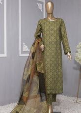 Organic Co-Ords By HZ Printed Lawn 3 Piece Unstitched Suit HZ24OCOL D-503