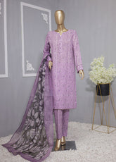 Organic Co-Ords By HZ Printed Lawn 3 Piece Unstitched Suit HZ24OCOL D-509