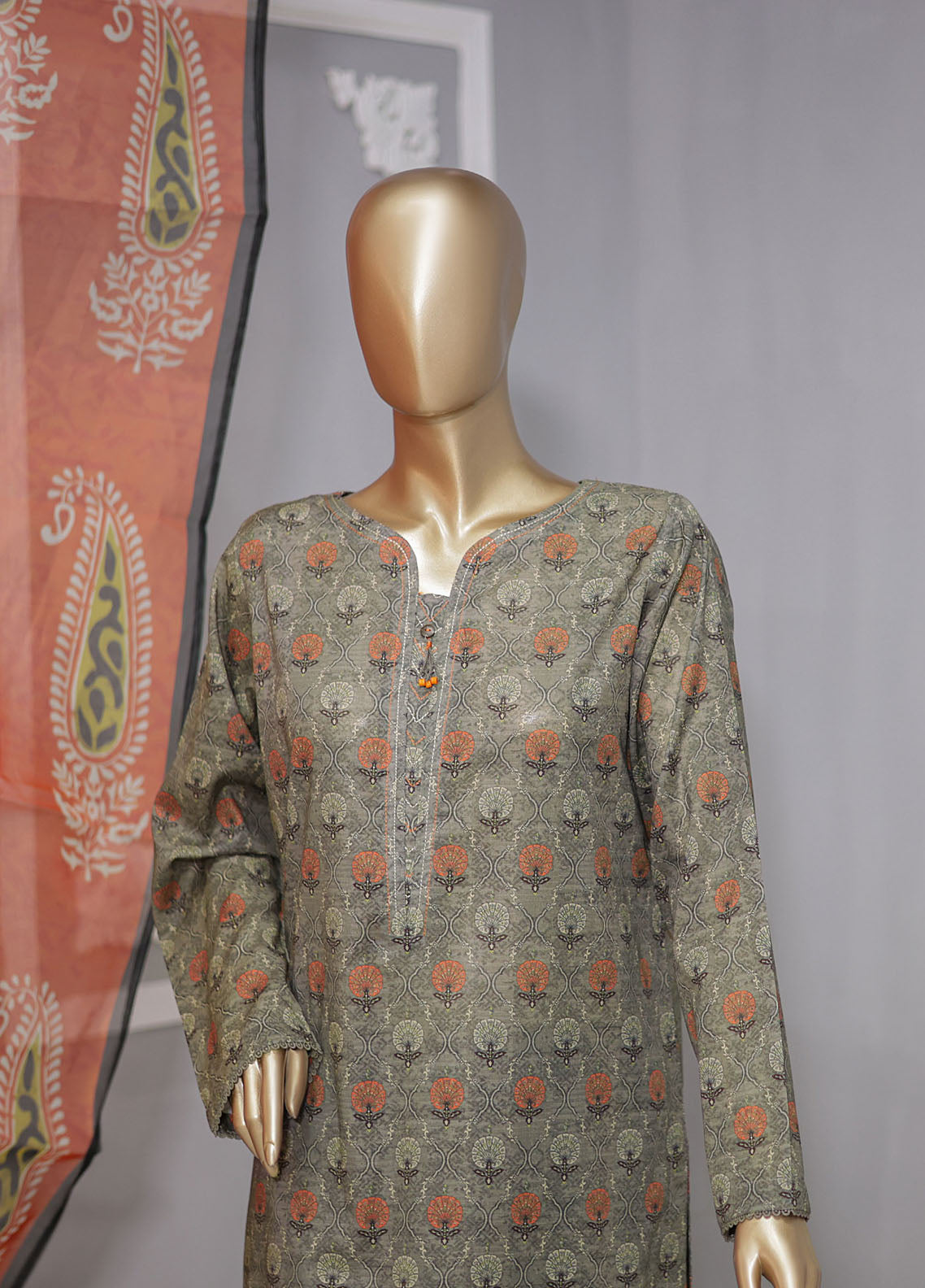 Organic Co-Ords By HZ Printed Lawn 3 Piece Unstitched Suit HZ24OCOL D-510 Organic Co-Ords By HZ Printed Lawn 3 Piece Unstitched Suit HZ24OCOL D-510