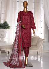 Organic Co-Ords By HZ Textile Printed Lawn 3 Piece Unstitched Suit HZ25O OC-06