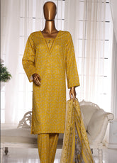 Organic Co-Ords By HZ Textile Printed Lawn 3 Piece Unstitched Suit HZ25O OC-07