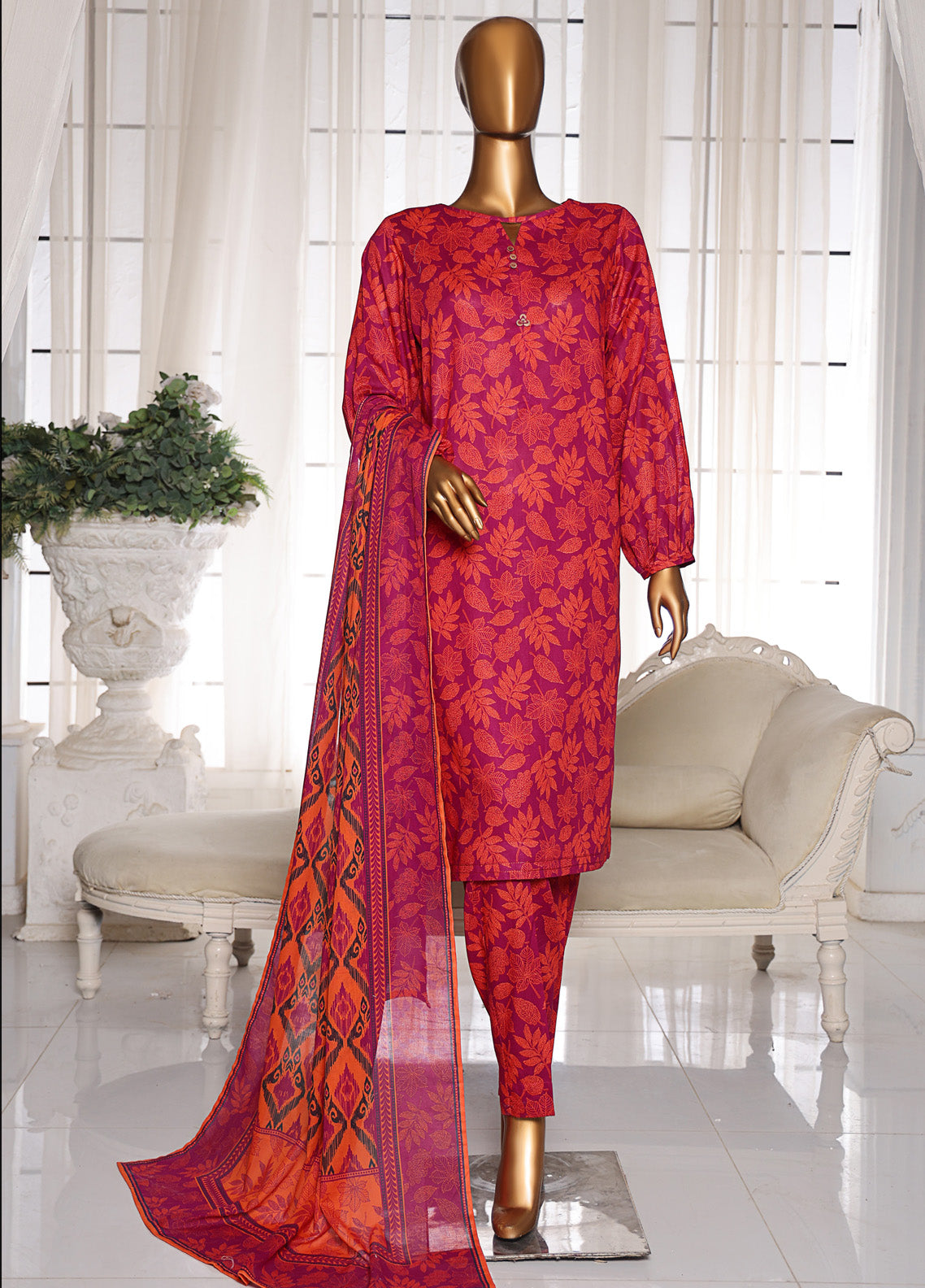 Organic Co-Ords By HZ Textile Printed Lawn 3 Piece Unstitched Suit HZ25O OC-10 Organic Co-Ords By HZ Textile Printed Lawn 3 Piece Unstitched Suit HZ25O OC-10