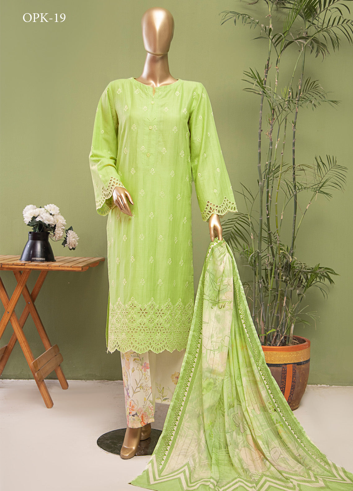 Oriental By HZ Textile Embroidered Lawn 3 Piece Unstitched Suit HZ25O OPK-19 Oriental By HZ Textile Embroidered Lawn 3 Piece Unstitched Suit HZ25O OPK-19