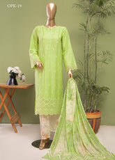 Oriental By HZ Textile Embroidered Lawn 3 Piece Unstitched Suit HZ25O OPK-19