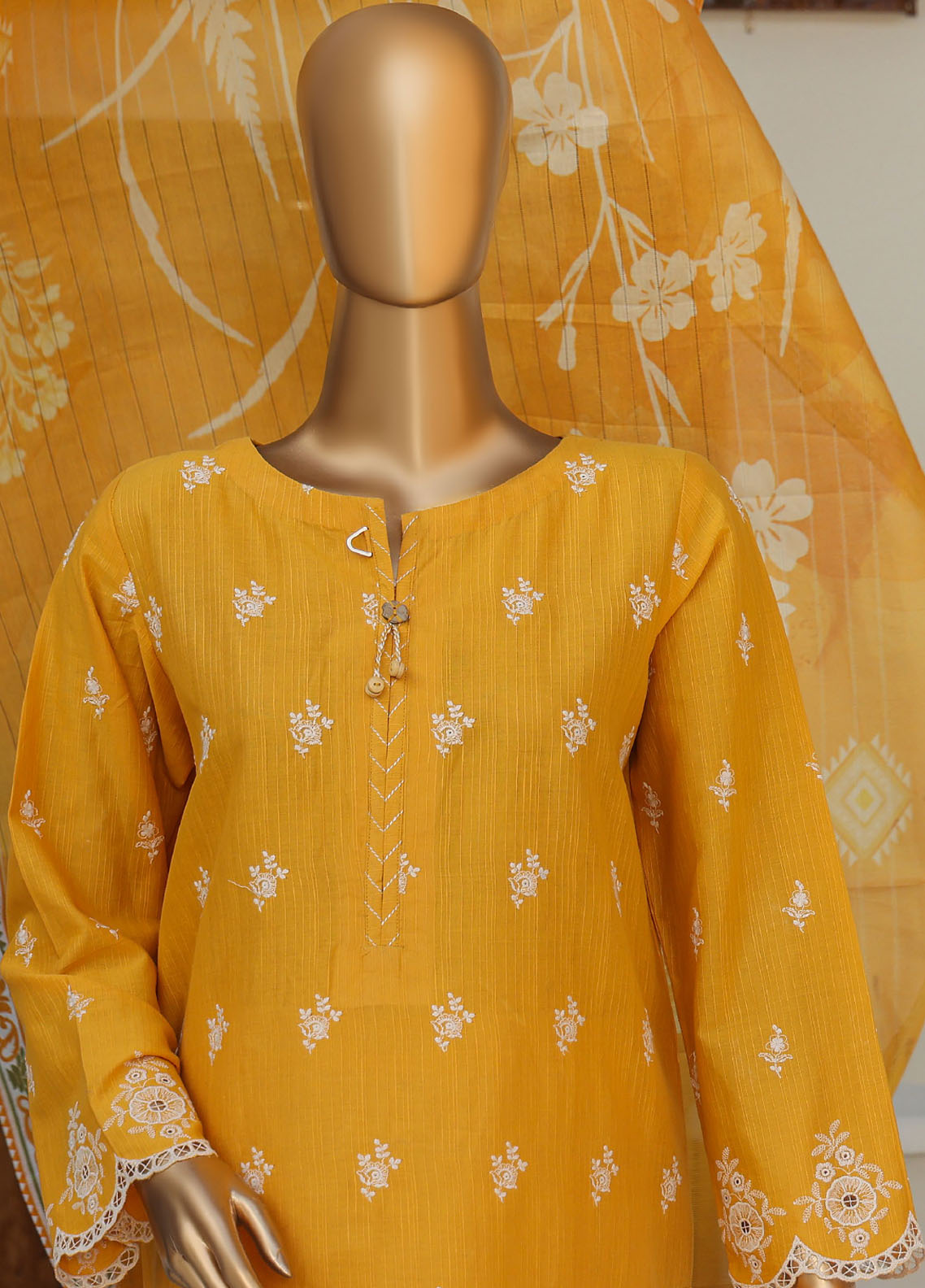 Oriental By HZ Textiles Embroidered Printkari Slub Cambric 3 Piece Unstitched Suit HZ25OPESC D-OPS-01 Oriental By HZ Textiles Embroidered Printkari Slub Cambric 3 Piece Unstitched Suit HZ25OPESC D-OPS-01