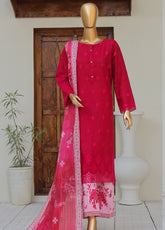 Oriental By HZ Textiles Embroidered Printkari Slub Cambric 3 Piece Unstitched Suit HZ25OPESC D-OPS-07