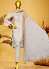 Oud By Royal Fashion Premium Embroidered Lawn Banarsi 3 Piece Unstitched Suit RF25ZZOV51 D-69-FW